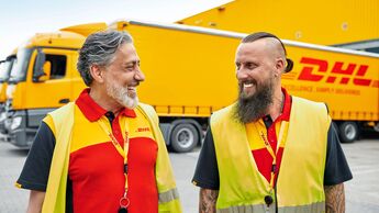 Mitarbeiter von DHL Freight