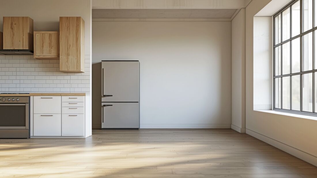 Move-out cleaning service apartment quality cleaning chaos minimalist environment interior clarity and freshness. Transforming a chaotic apartment into a pristine space through professional move-out cleaning service.