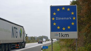 NTG-Lkw auf dem Weg nach Dänemark