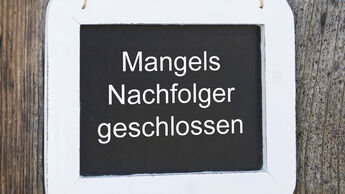Nachfolger, Unternehmensnachfolge, Schild
