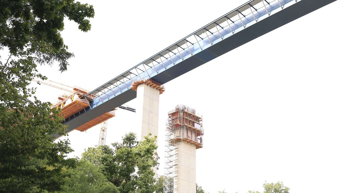 Neubau der Rahmedetalbrücke bei Lüdenscheid im Sauerland