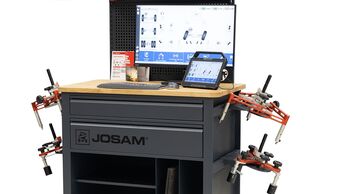 Neue Kits für die Achsmessung, eine gemeinsame Softwareplattform und eine elektrisch angetriebene Grubenabdeckung mit Einklemmschutz: JOSAM zeigt auf der IAA Transportation neue Technik für Nutzfahrzeug-Werkstätten.
