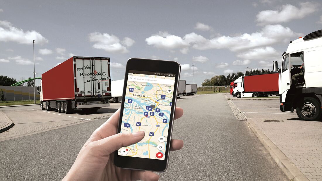 Neue Kravag Truck Parking App