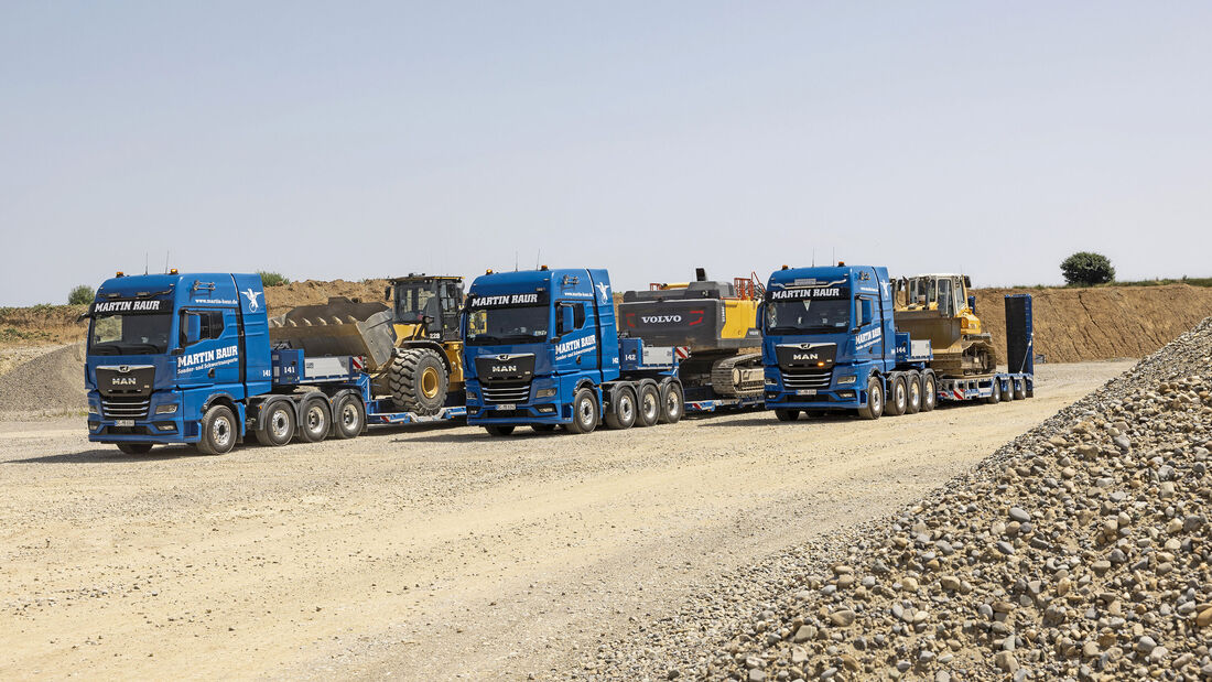 Neue MAN TGX Schwerlastzugmaschine, im Einsatz bei Martin Baur, FF 9/2022