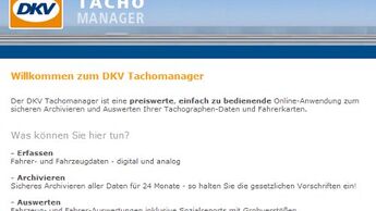 Neues Zusatzmodul für DKV Tachomanager