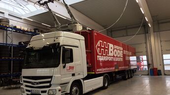 Oberleitungs-Lkw Spedition Bode