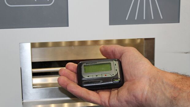 Pager sorgen für Ordung bei Gerolsteiner