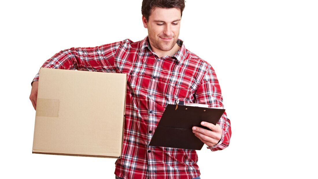 Paketbote bringt Lieferung