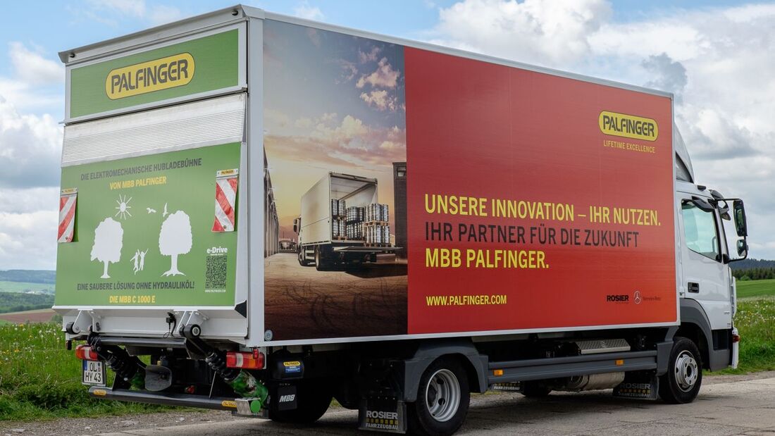 Palfinger, Hubladebühne, lkw, 7,5 Tonner, MBB C1000E