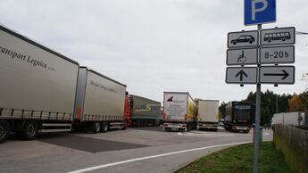 Parkplatz, Lkw, Rastplatz