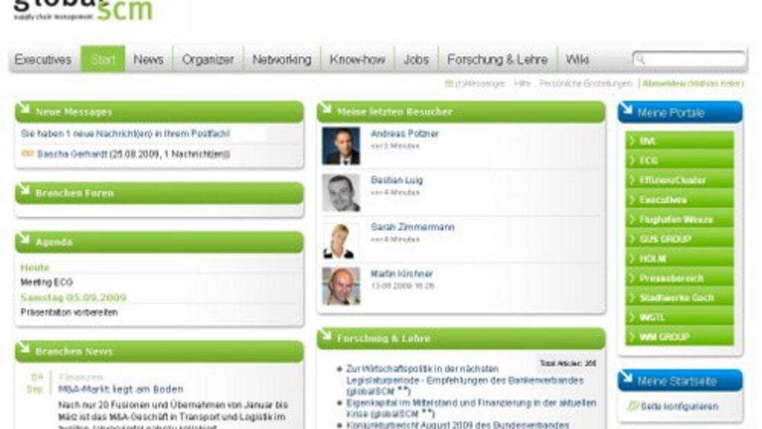 Portal für Logistiker am Start