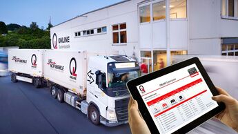 Portal von Online Systemlogistik zur Sendungsverfolgung in Echtzeit