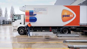 PostNL-Fahrzeugen im Einsatz im GDP-Netz