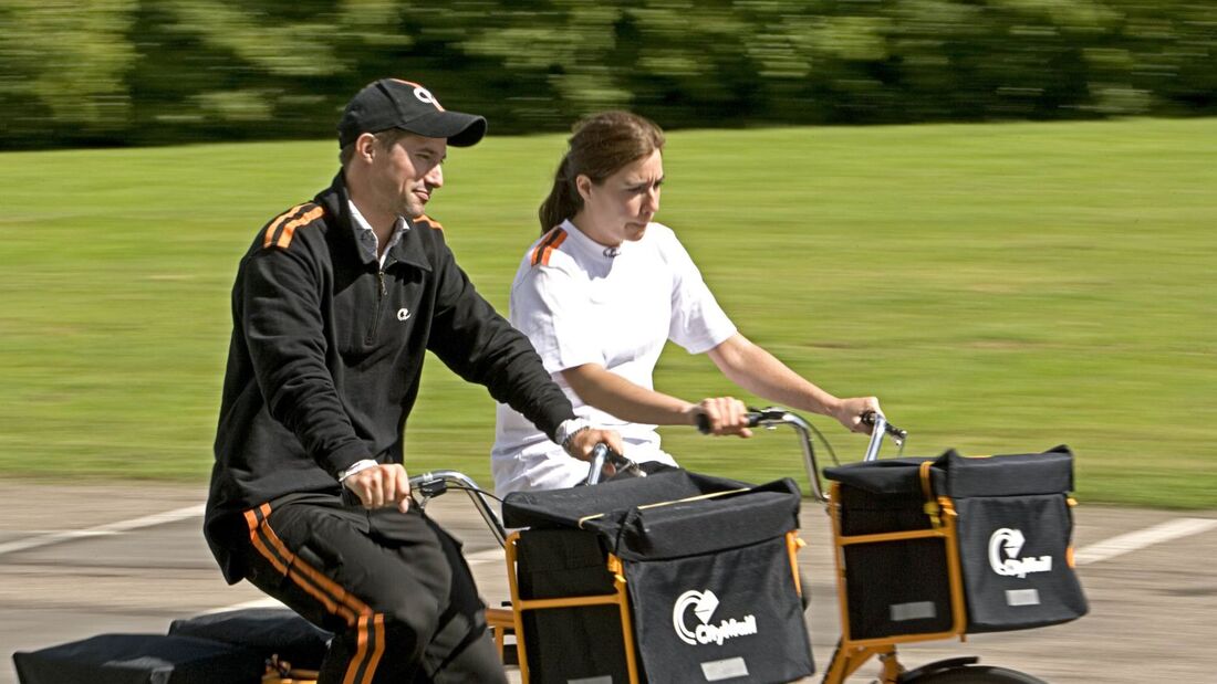 Postbote, Postfahrrad, Briefträger, Dänemark, Fahrrad