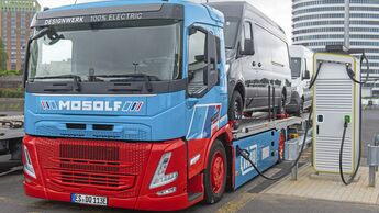Präsentation der Mosolf E-LKW in Düsseldorf