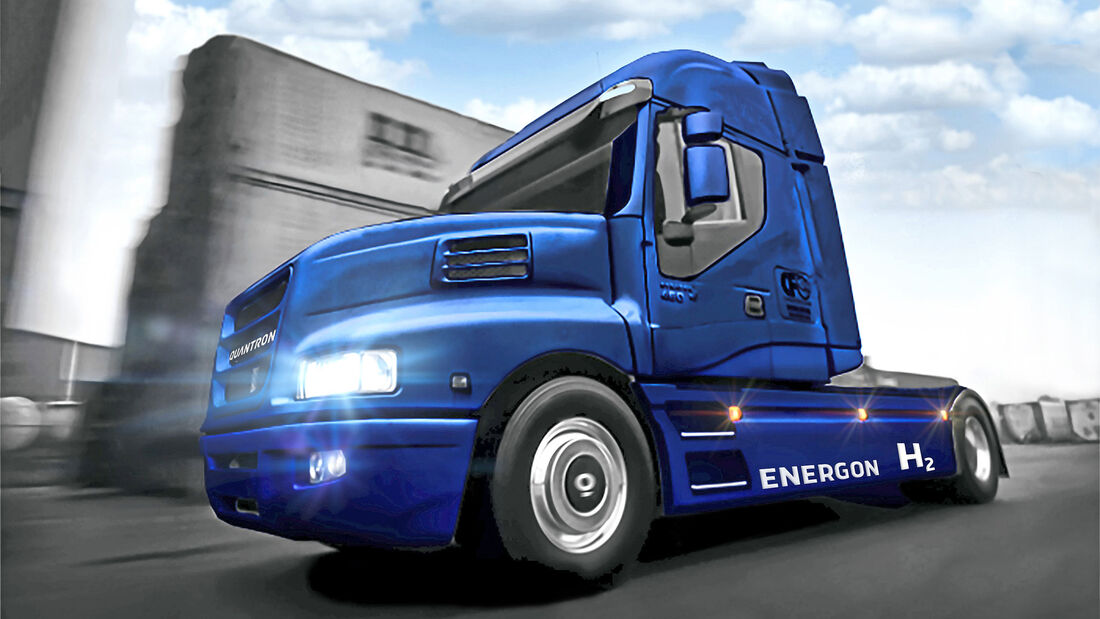 Quantron Brennstoffzellen-Lkw Fuel Cell Truck Iveco Strator Energon