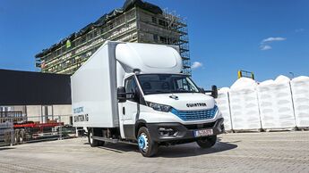 Quantron Iveco Daily Elektro-Transporter Hybrid-Transporter Plug-in-Hybrid PHEV 2020 Andreas Haller Nutzfahrzeuge Augsburg Gersthofen