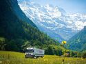 Raben-Lkw in der Schweiz