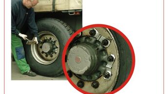 Radmuttersicherung für Lkw-Reifen