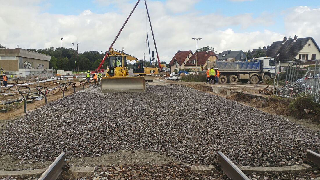 Rastatt - Reparaturarbeiten Hochrheinstrecke