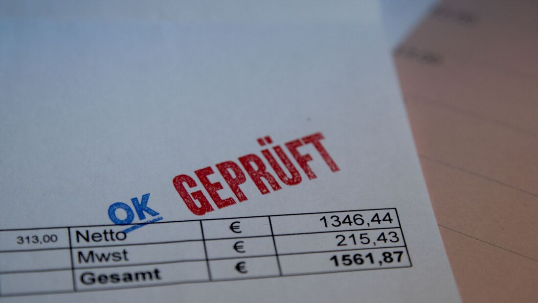 Rechnung Werkstatt