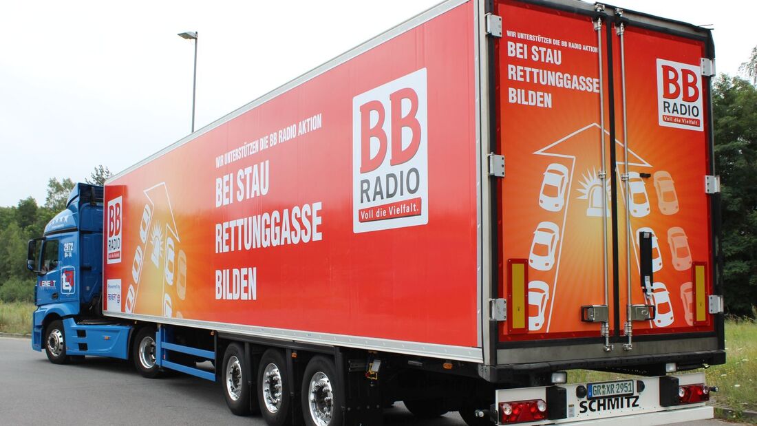 Reinert Logistics unterstützt die Kampagne Pro Rettungsgasse.