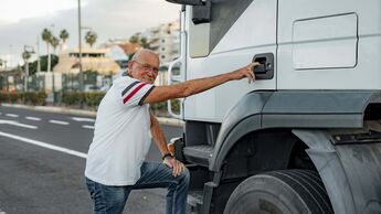 Rentner, Lkw, Ruhestand, Renteneintritt