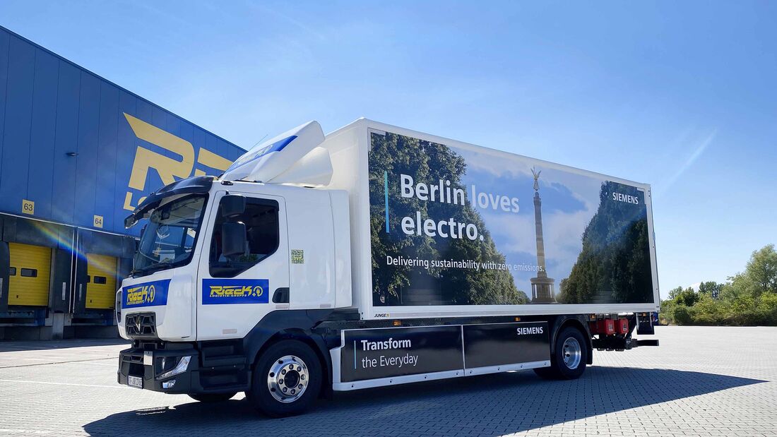 Rieck Logistik nutzt E-Lkw Renault Trucks D E-Tech