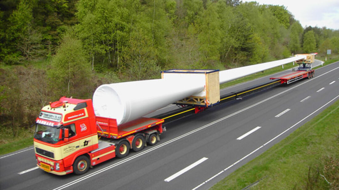 Rotorblatt transport