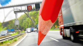 Rotstift bei der Autobahn angesetzt