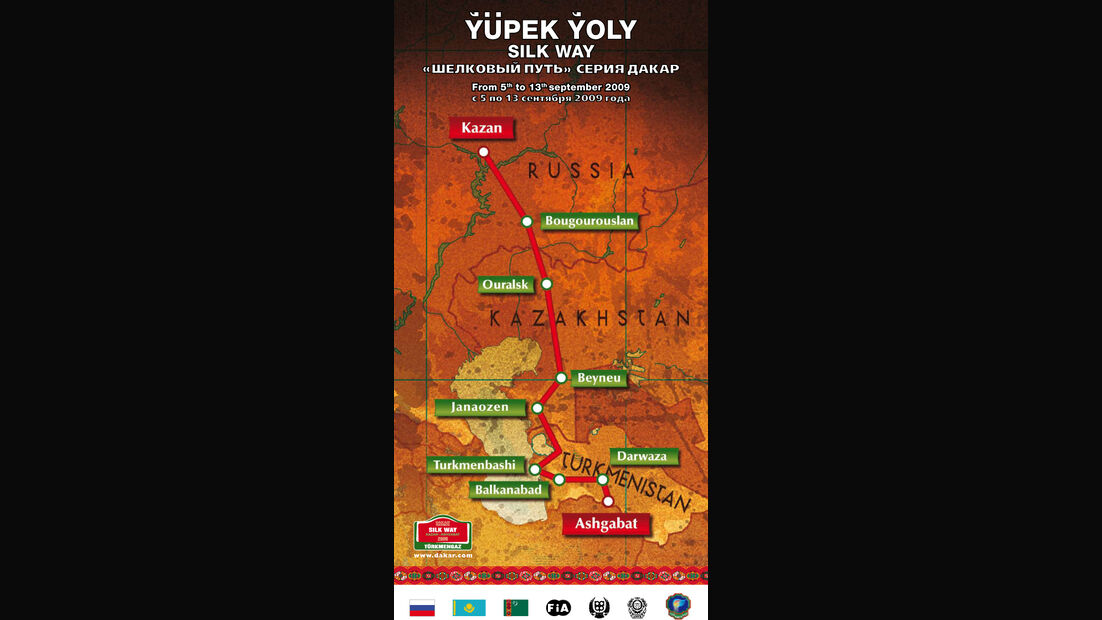 Route der Silk Way 2009