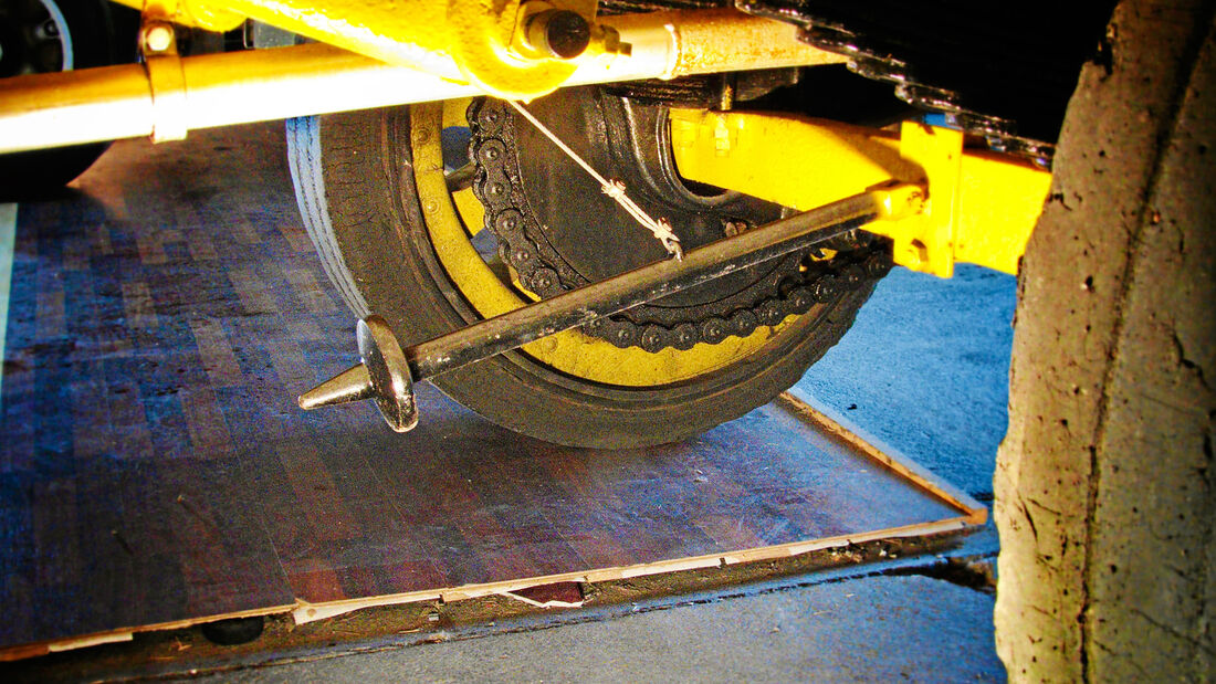 Rückrollsperre ohne Elektronik, Stachel