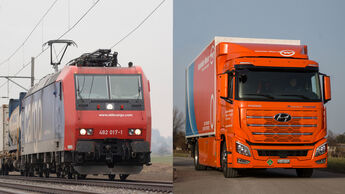 SBB-Lok im Wettbewerb mit auberem H2-Lkw