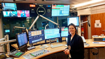 SWR1-Studio im SWR-Funkhaus in Stuttgart