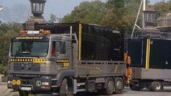 Sammeltaxi für Baustellen-Container