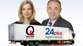 Sandra Bugiel von Online Systemlogistik und Peter Baumann von 24 plus