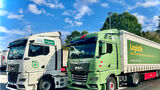 Sattelzüge von Schnellecke Logistics und Wandt Spedition. Schnellecke beteiligt sich mehrheitlich am Braunschweiger Logistikunternehmen Wandt.