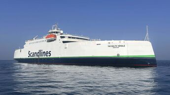 Scandlines startet die Elektro-Frachtfähre „Baltic Whale“