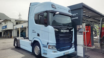 Scania BEV-Fahrevent Großglockner-Hochalpenstraße, E-Lkw, Scania 40 R, Scania 45 R, Batterie, E-Motor, FF 10/2024, erste serienmäßige batterieelektr. Sattelzugmaschine von Scania