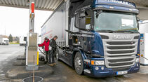Scania G, Tankstelle