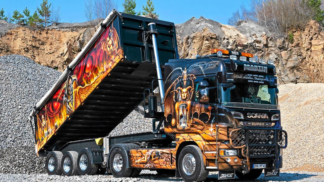 Scania, gefallene Engel, Martin Transporte, Super