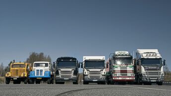 Scania historischer Vergleich der Generationen damals heute Geschichte