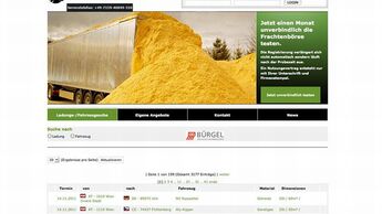 Schüttgutbörse, 2011, Screenshot
