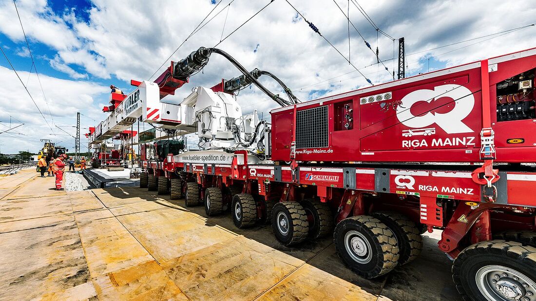 Schwertransport von Riga Mainz