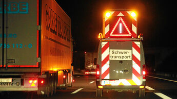 Schwertransporte Begleitung, Nachtransport