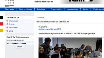 Schwertransporte online genehmigen