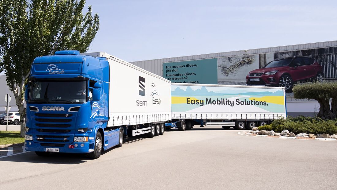 Seat Doppeltrailer Lang-Lkw