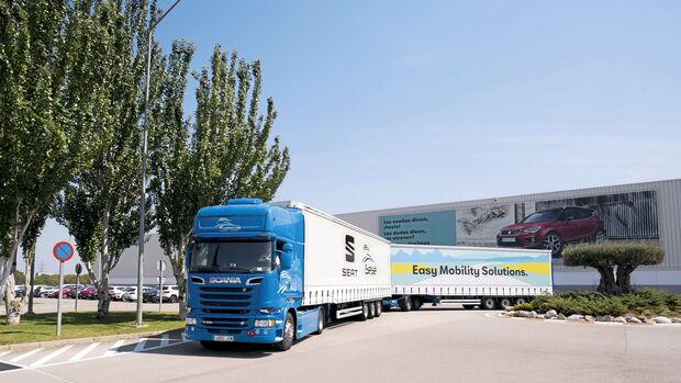 Seat Lang-Lkw Gigaliner Spanien 2018 Konzernlogistik Test Erprobung Feldversuch