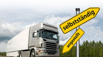 Selbstständig oder angestellt - alle Infos, Tipps und zwei Erfolgsstories zum Thema Existenzgründung im Transportgewerbe.