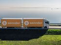 Sennder-Lkw auf Landstraße